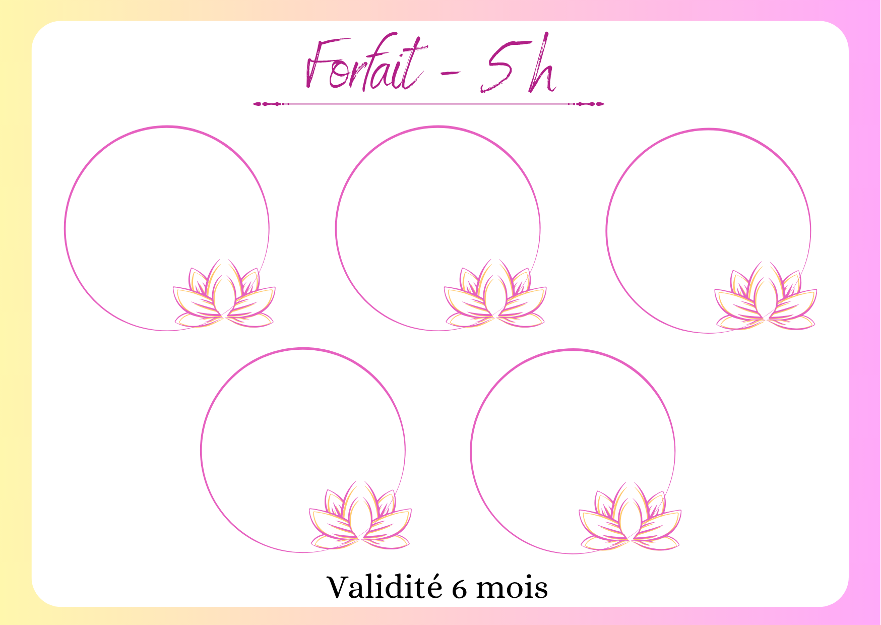 Forfait 5 H